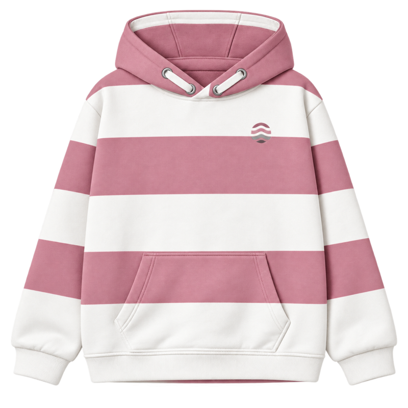 SUDADERA M/L RAYAS CAPUCHA...